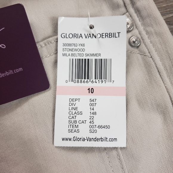 GLORIA VANDERBILT STONEWOOD CAPRI SIZE 10 - Picture 9 of 13